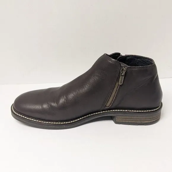 Naot General Low Cut Boots, Brown Leather, Men's 41 EU (US 8)