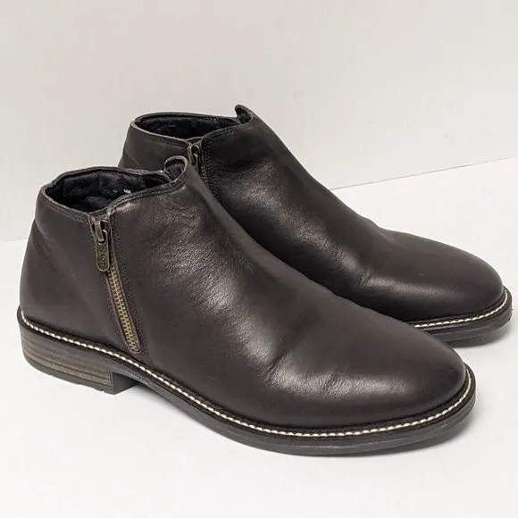 Naot General Low Cut Boots, Brown Leather, Men's 41 EU (US 8)