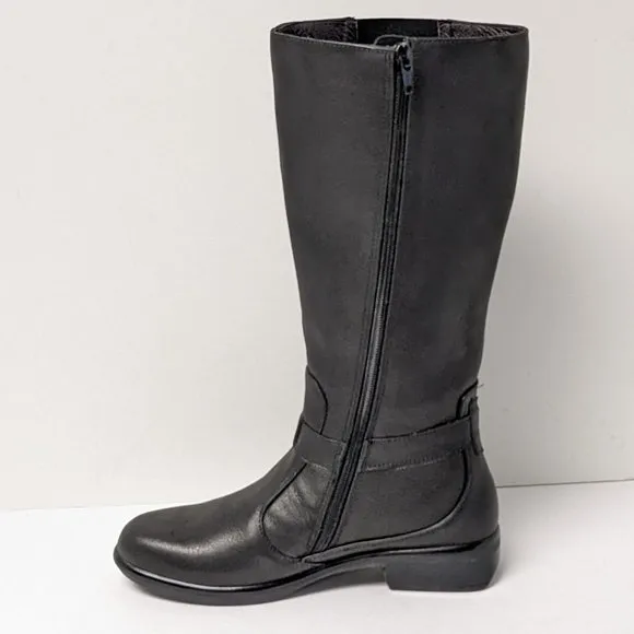 Naot Viento Tall Boots, Black Leather, Women's 35 EU (US 4)