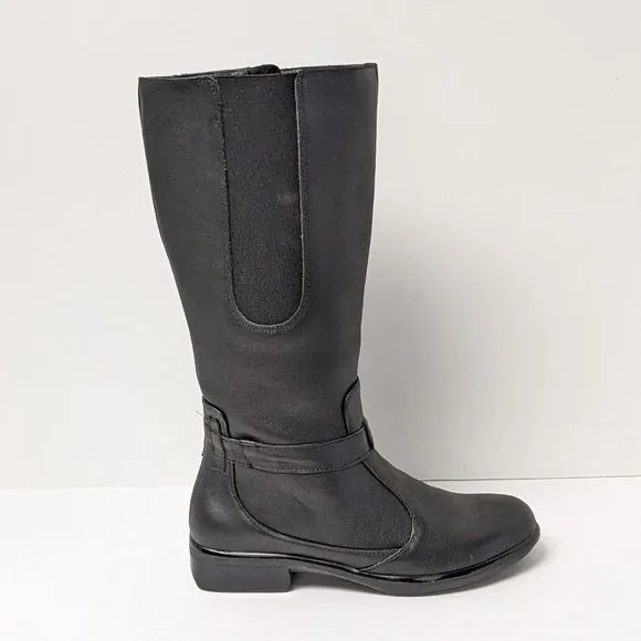 Naot Viento Tall Boots, Black Leather, Women's 35 EU (US 4)