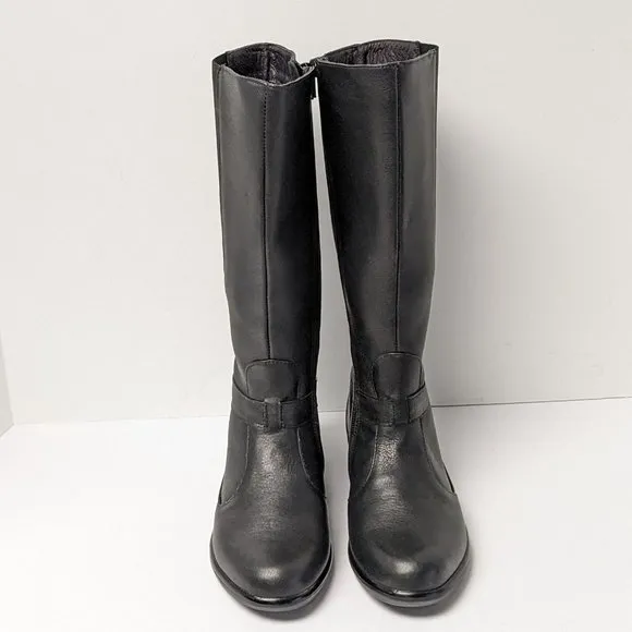 Naot Viento Tall Boots, Black Leather, Women's 35 EU (US 4)