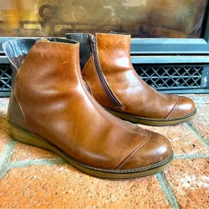 Naot Loyal Brown Leather Ankle Boot Bootie SZ 10 EU 41