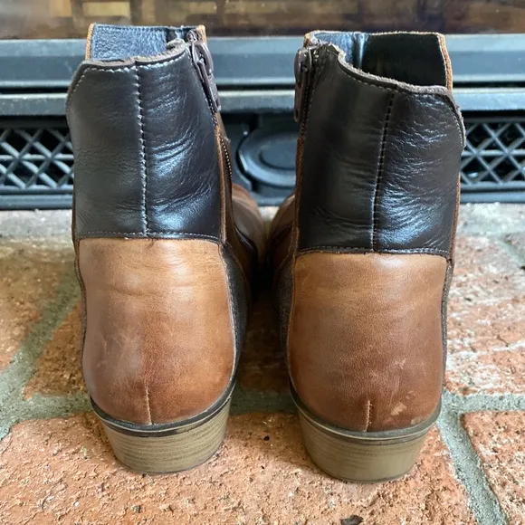 Naot Loyal Brown Leather Ankle Boot Bootie SZ 10 EU 41