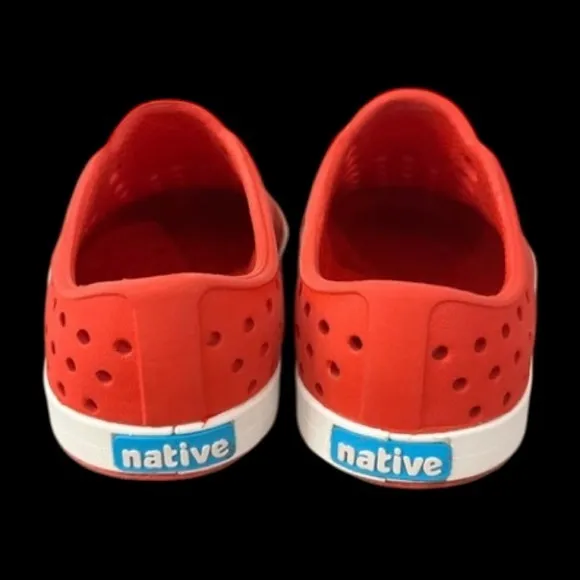 Native Kids Red Slip-On Shoes