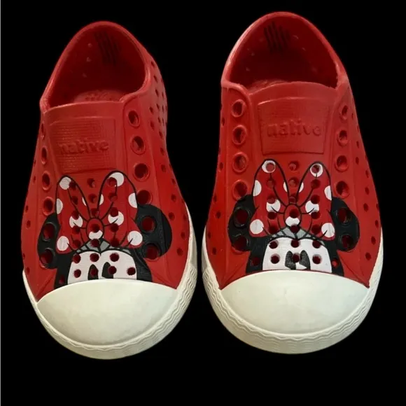 Native Kids Red Slip-On Shoes