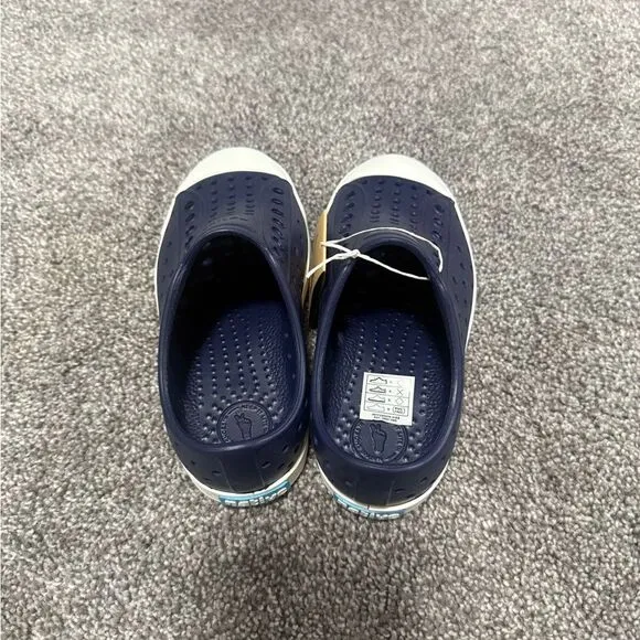 Native Kids Shoes Navy Perforated Slip-On Shoes