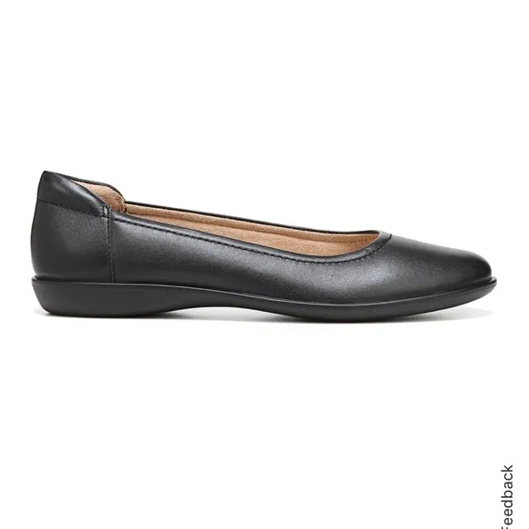 Naturalizer Black leather Women's Ballet Flats size 8.5