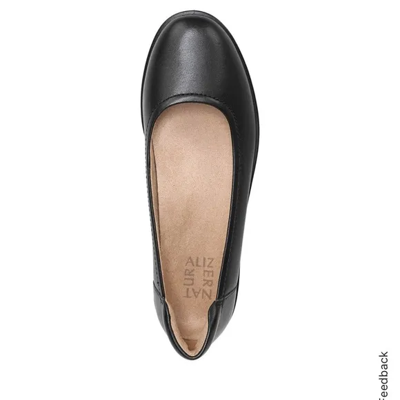 Naturalizer Black leather Women's Ballet Flats size 8.5