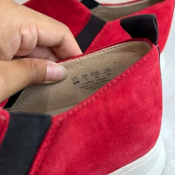 Naturalizer Red Untold Slip On Sneakers 9 Women NEW