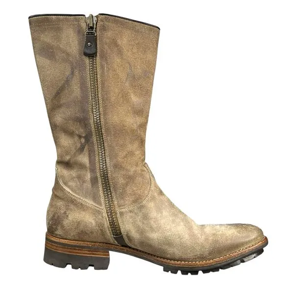 N.D.C. Women’s Handmade Brown Distressed Mid Calf Boot Size 41.5 US 10.5/11