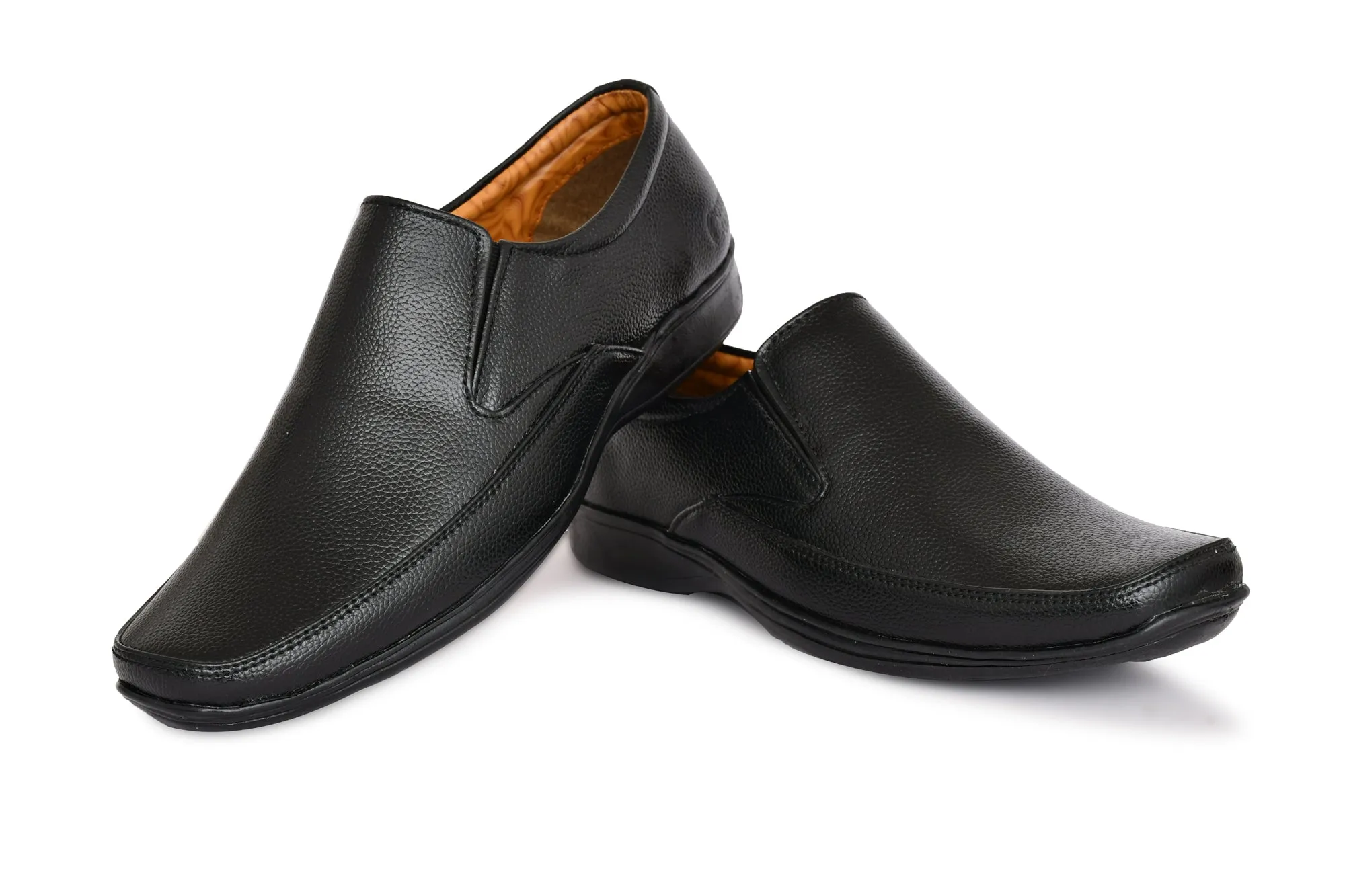 Neat Slit Clean Look Moccasins for Men  Black