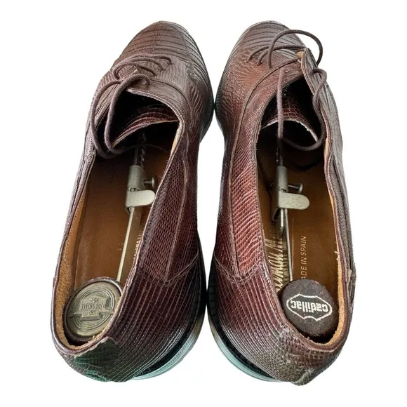 Neiman Marcus Genuine Lizard Men’s Brown Oxford Shoes - Men’s Size 12