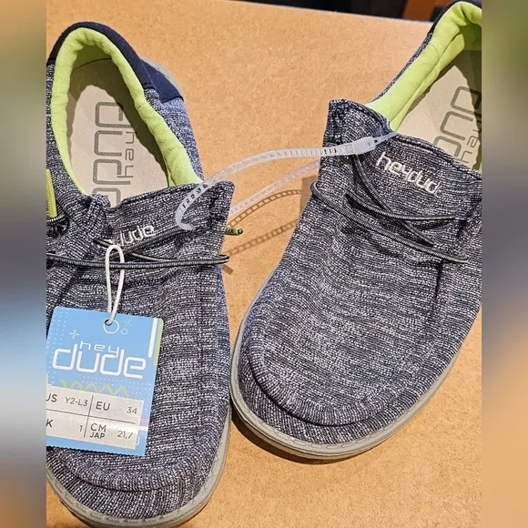 Nes Hey Dude Kids Blue Shoes