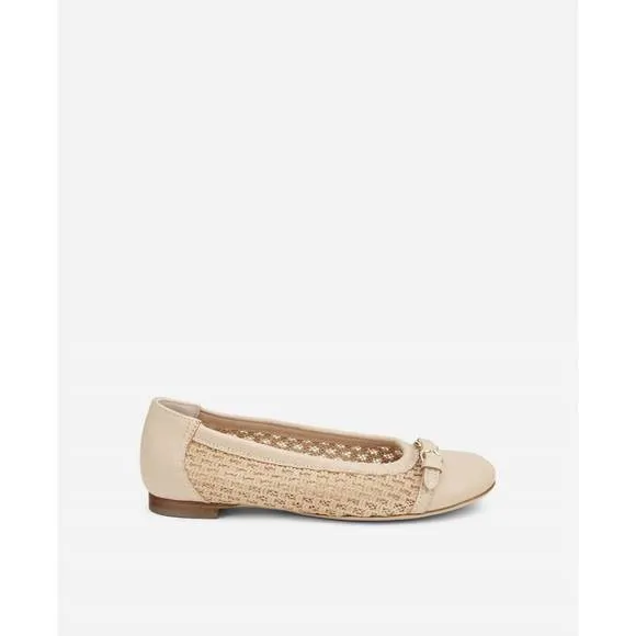 NEW AGL women's monia ballet flat in nude