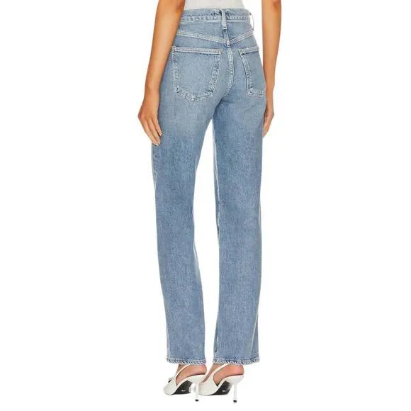NEW AGOLDE harper straight jeans in formation