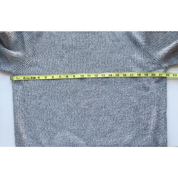 NEW AYR The Sloop Merino Wool Sweater Fuzzy RV Gray Heather Mens XL Minimalist