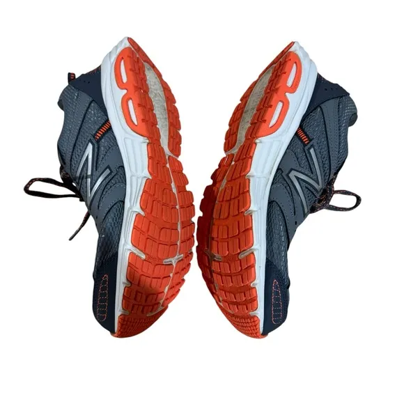 New Balance 430 V1 Running Shoes Gray and Orange Size 8.5