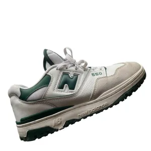 New Balance 550 Men's White and Green Sneakers