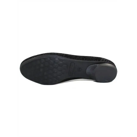 NEW BELLA COMFORTO women's emma slip-on shoes in black/pattern