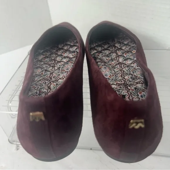 NEW Birdies Women’s The Goldfinch Suede Pointed Toe Elegant Burgundy Flats 7M