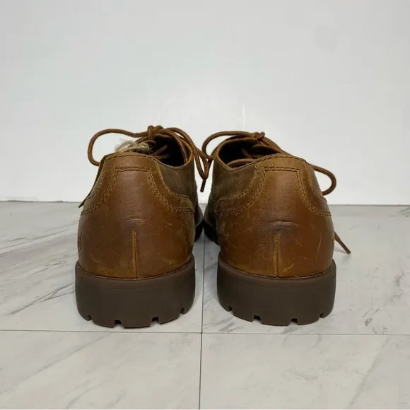 New! Born Briggs Brown Lace Up Oxford Shoe 10 1/2 M