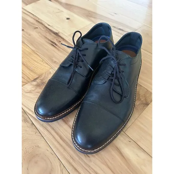 NEW Bostonian Black  Dezmin Plain Toe Dress Shoes Size 8 M NWOT