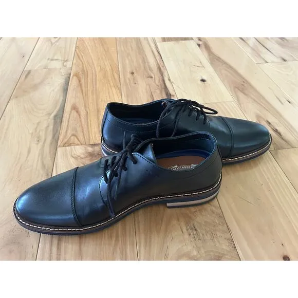 NEW Bostonian Black  Dezmin Plain Toe Dress Shoes Size 8 M NWOT