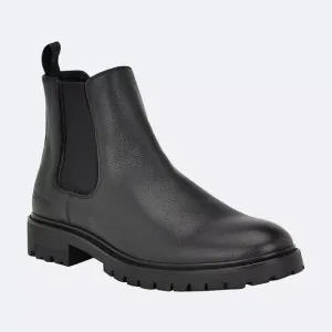 New Calvin Klein Boots, Men's Boots, Faux Leather, Black Boots