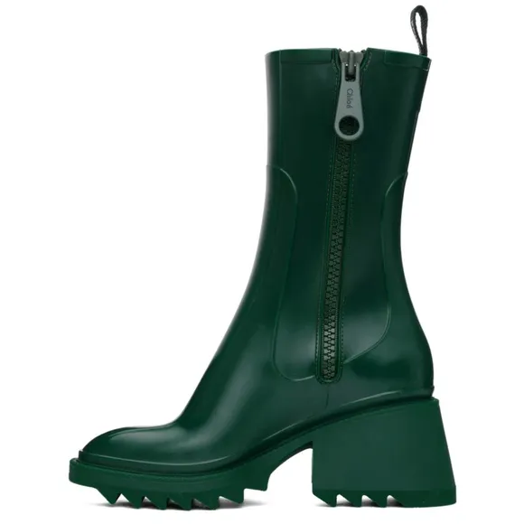New CHLOÉGreen Betty Rain Boots