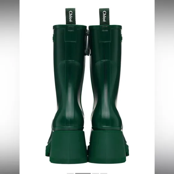 New CHLOÉGreen Betty Rain Boots