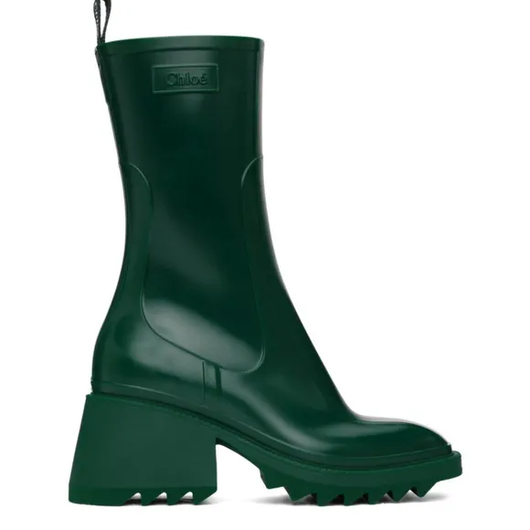 New CHLOÉGreen Betty Rain Boots