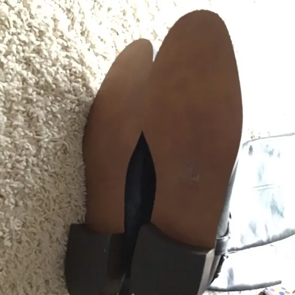 NEW Coach Black side zip Leather Boots