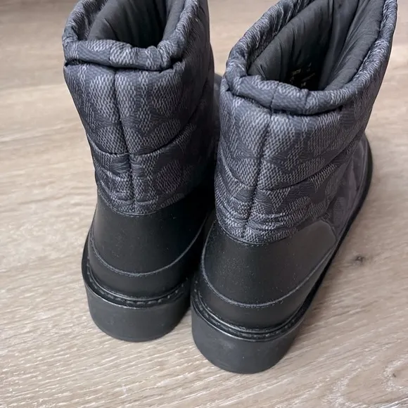 NEW [Coach] Idella Nylon Winter Bootie in Signature Black/Charcoal Women’s 6.0