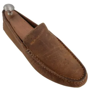 NEW Cole Haan Brown Leather Venetian Driving Loafers Mens 13M Dress Casual Shoes