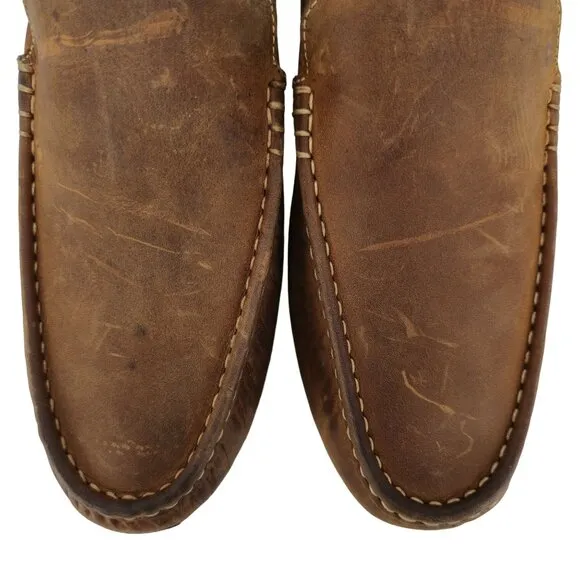 NEW Cole Haan Brown Leather Venetian Driving Loafers Mens 13M Dress Casual Shoes
