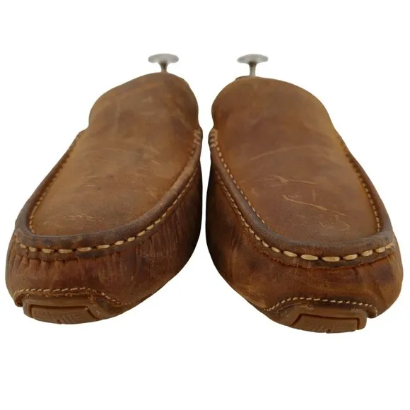 NEW Cole Haan Brown Leather Venetian Driving Loafers Mens 13M Dress Casual Shoes