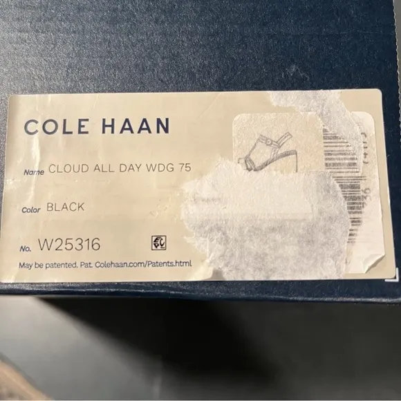 New Cole Haan sz 11 Cloud all day wedge espadrille sandals black