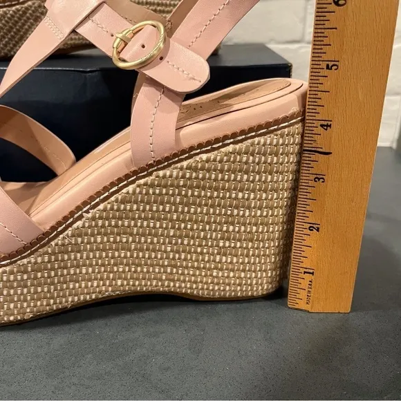 New Cole Haan sz 11 Cloud all day wedge espadrille sandals pink