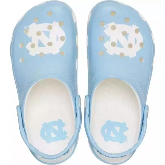 NEW [CROCS] UNC University of North Carolina Classic Crocs Unisex Sz W10/M8
