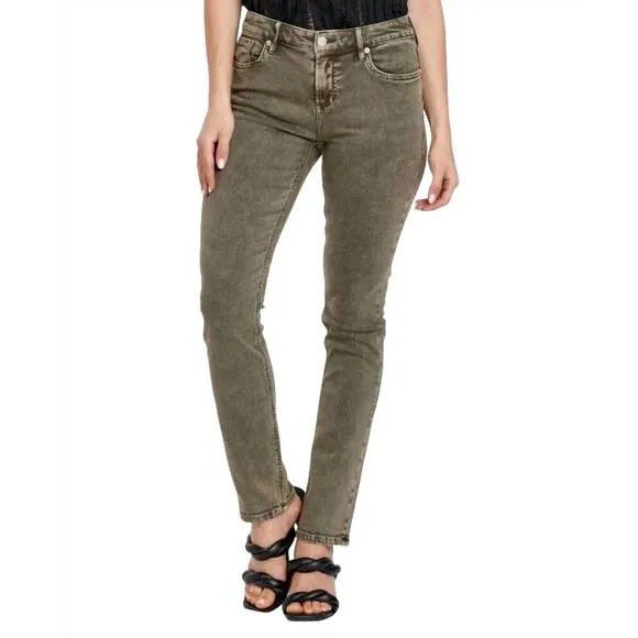 NEW DEAR JOHN DENIM blaire straight jean in olive