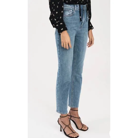 NEW DEREK LAM 10 CROSBY eden 5 pocket slim straight leg jean in medium dark wash