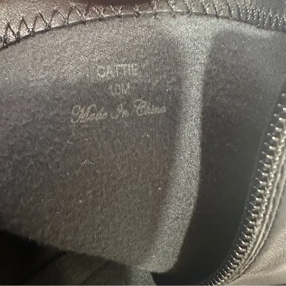 NEW Donald J‎ Pliner Cattie Black Nappa Stretch Leather Boot Size 10 Reg $258