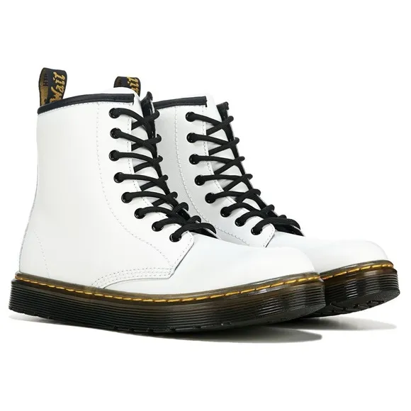 New! Dr. Martens white Zavala boots