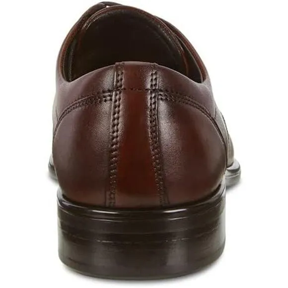 New ECCO Men's CITYTRAY Plain Toe Tie Oxford, Brown (COGNAC), 8 US medium