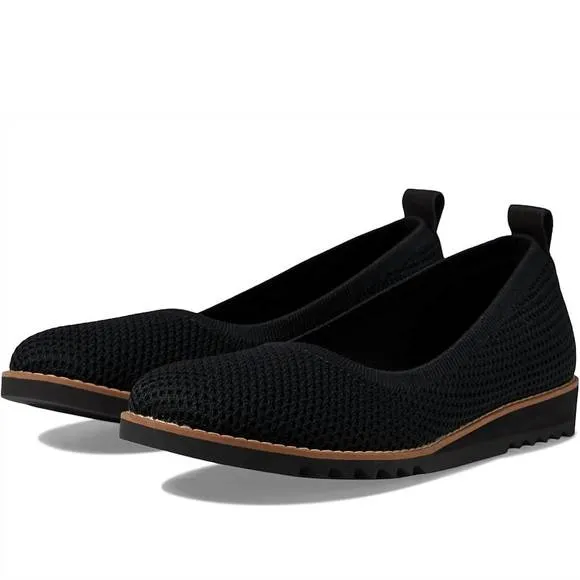 NEW EILEEN FISHER women's etta flats in midnight