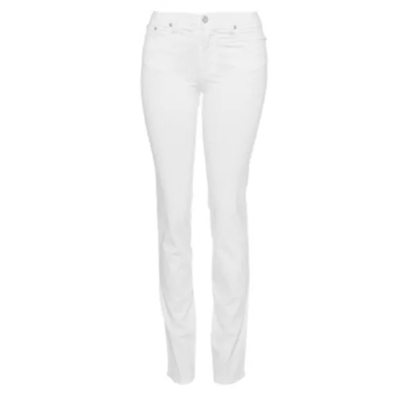 NEW FABRIZIO GIANNI cotton twill stretch slim-fit jeans in white