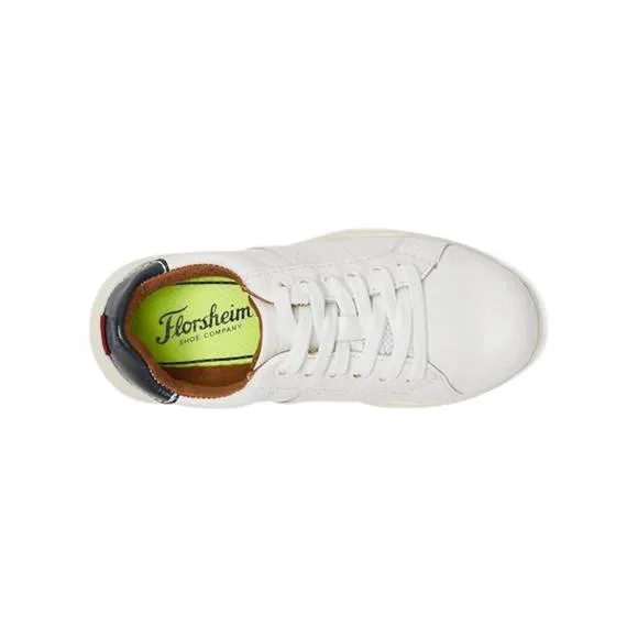 NEW FLORSHEIM boy's great lakes lace to toe shoes in white