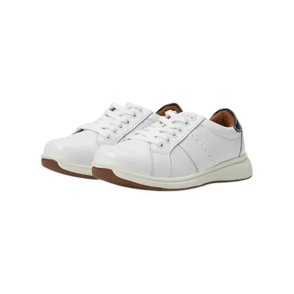 NEW FLORSHEIM boy's great lakes lace to toe shoes in white