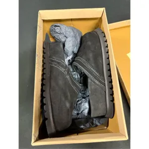 New Free People Milo Black Suede Everyday Mule Shoes 7.5