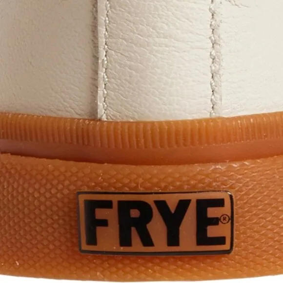 new Frye Gia Low Lace Sneakers  Ivory Leather  252